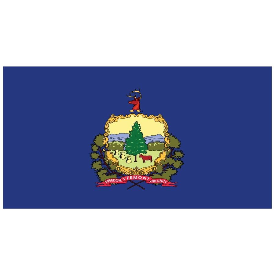Lovermont Vermont state flag sticker