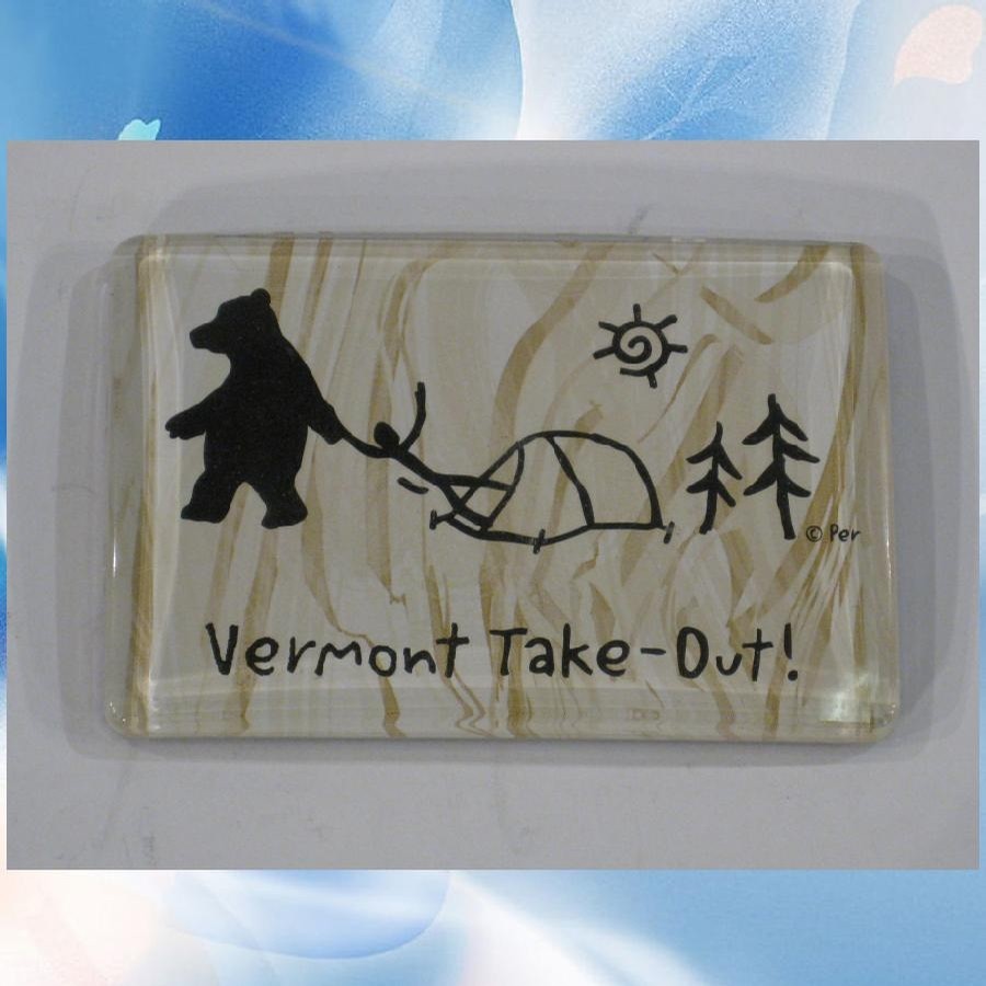 Vermont Illustrating Acrylic Take Out Magnet