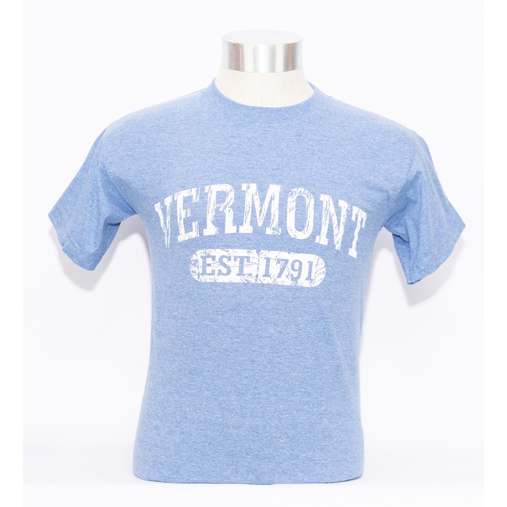 VT Est 1791 Tee (Heather Blue)