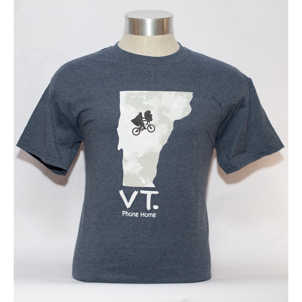 VT Phone Home Tee (Heather Navy)