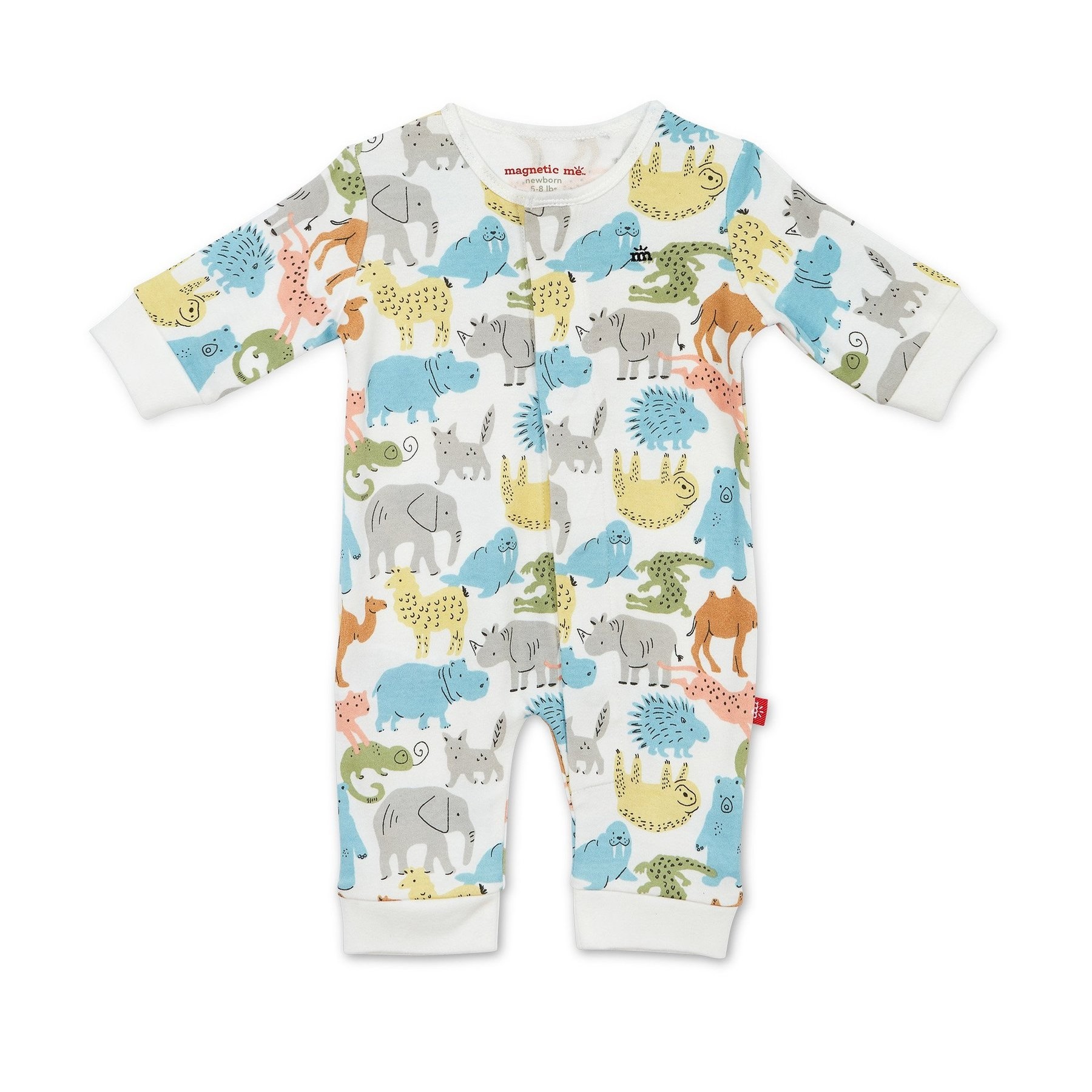 Zoo Crew Organic Cotton Magnetic Coverall
