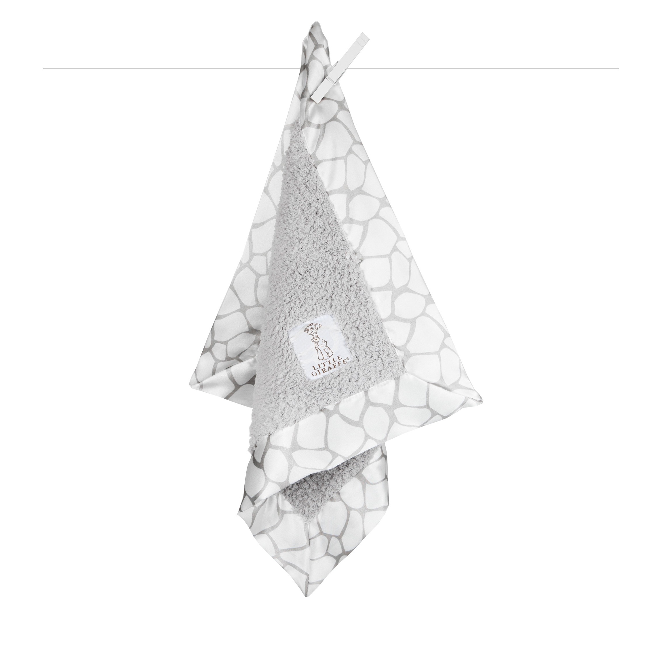 Chenille Giraffe Trim Blanky