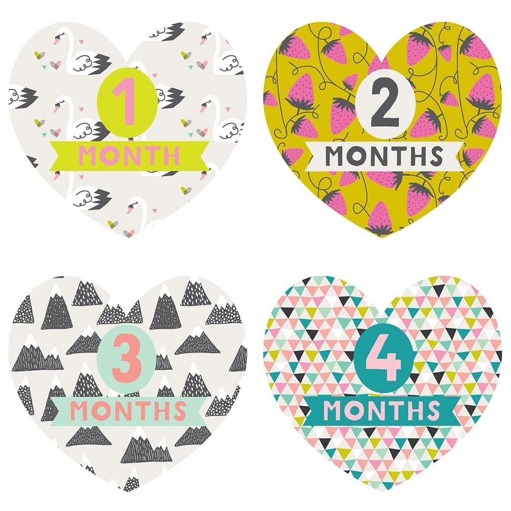 Monthly Baby Stickers-Little Love