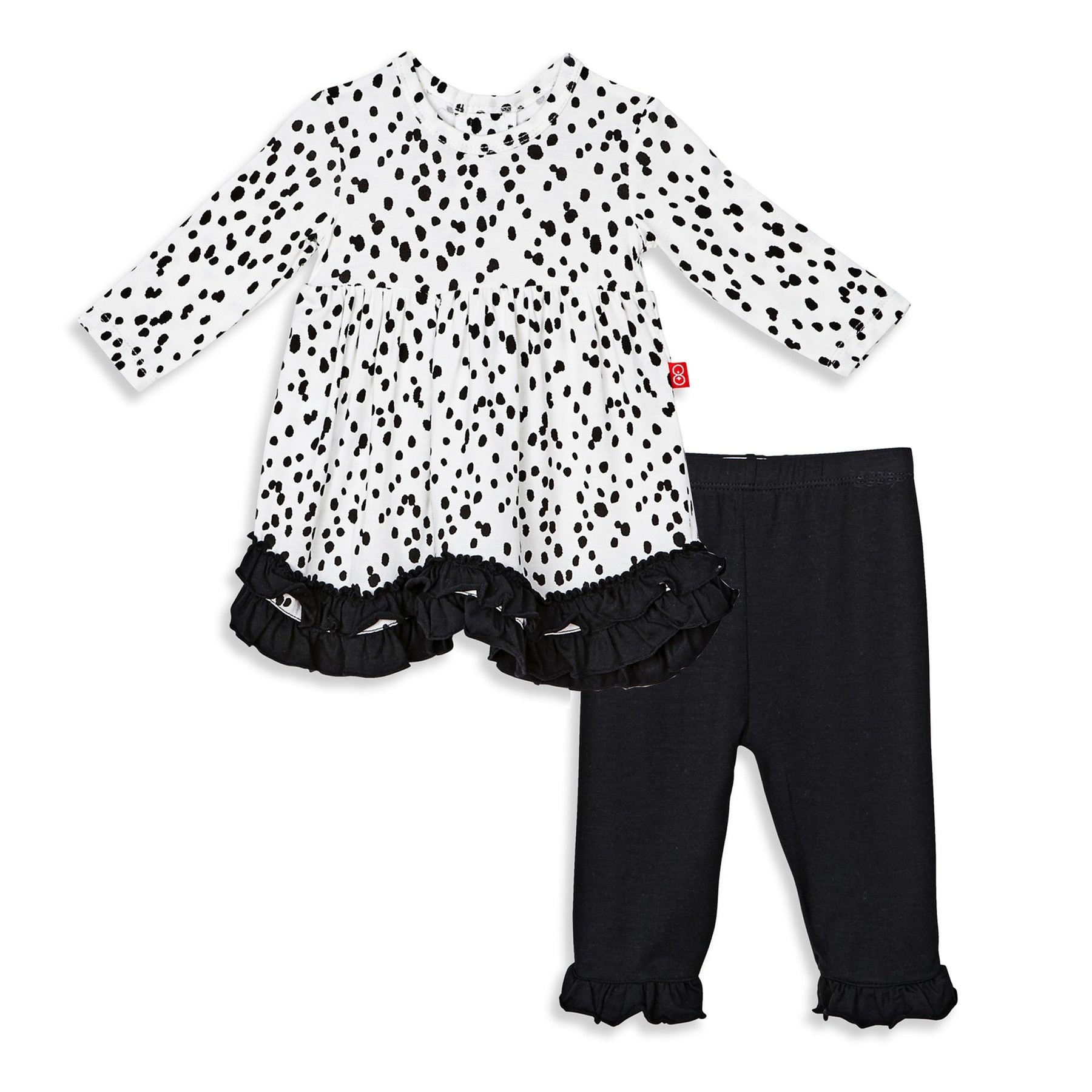 Modal Magnetic Dress Set With Pants (Seeing Spots)