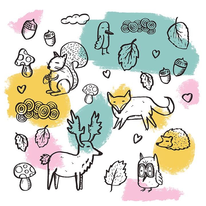 Woodland Art Print by Zio Kids
