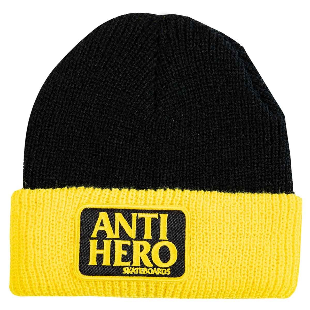 ANTI HERO Beanie Reserve (Black/Yellow 