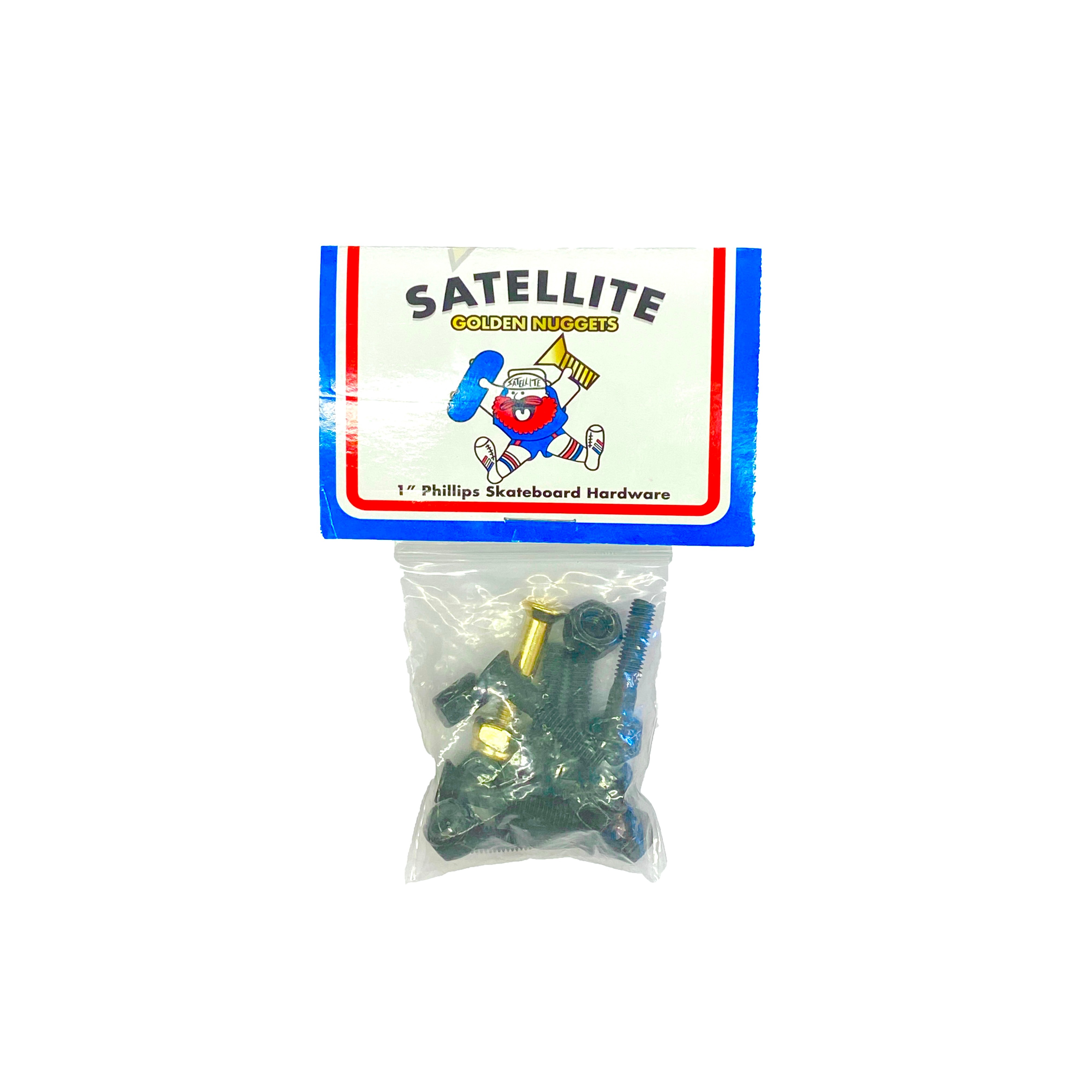 Satellite Gold Nuggets 1in Bolts (Black)