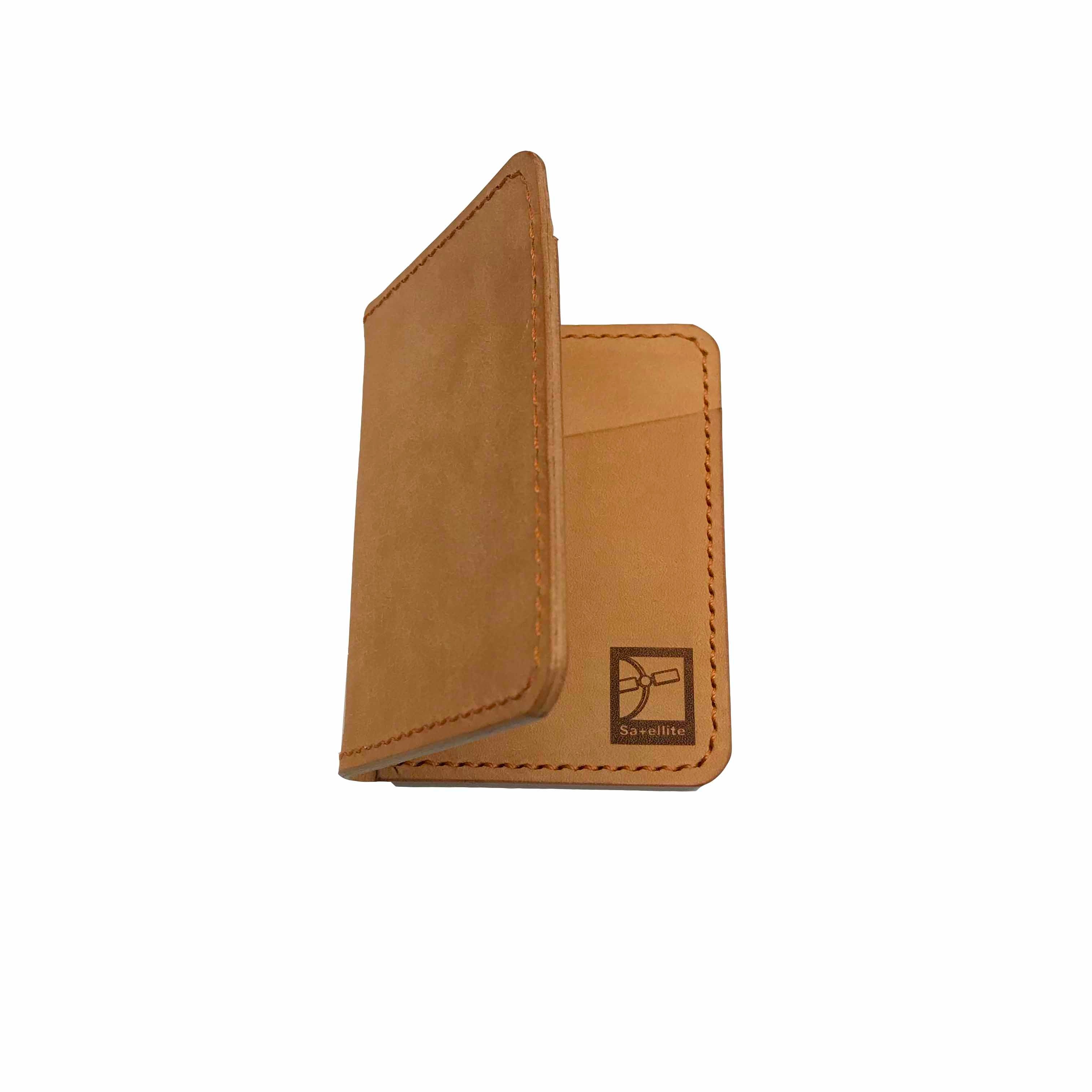Buff Leather Bifold Wallet