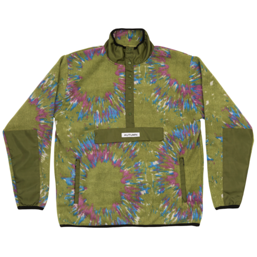 Autumn Orb Half Snap Fleece (Tie Dye 
