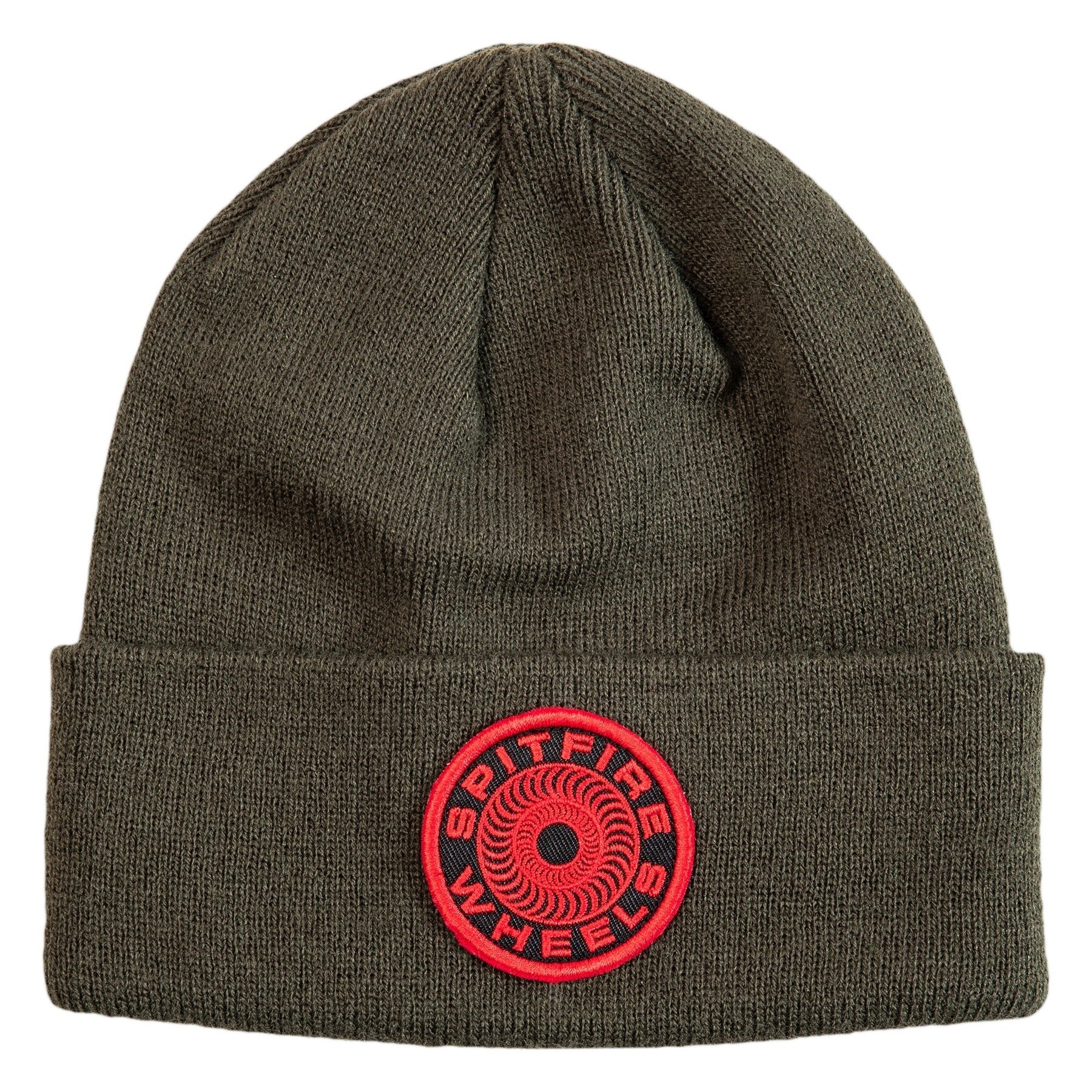 Classic 87 Swirl Patch Beanie (Olive/Red)