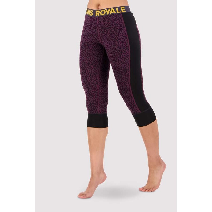 unitop Womens Yoga Pants Contrast Color Workout Capris Leggings