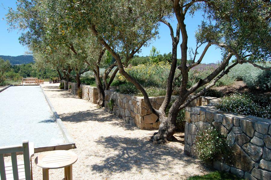 Tuscan Villa in Napa Bocce Ball Terrace