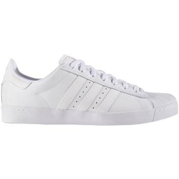 Adidas Superstar Vulc (White/Silver) Skate Shoes at Switch Skateboarding