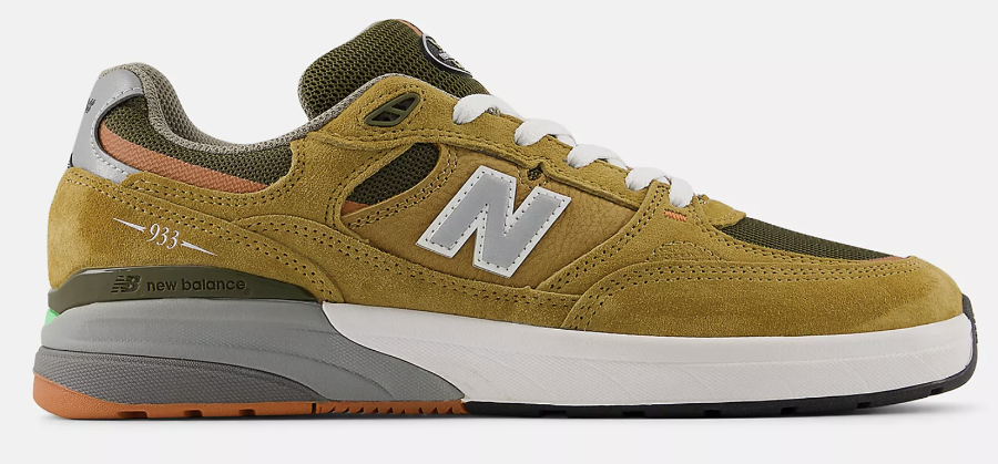 靴 New Balance Numeric 933 26cm New Balance Numeric Andrew Reynolds 933 (Black/Olive