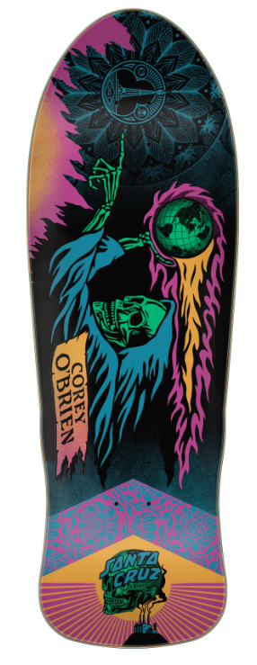 サンタクルーズ& オベイCorey O'Brien スケートボード OBEY New Santa Cruz x Obey Corey O'Brien Reaper Reissue
