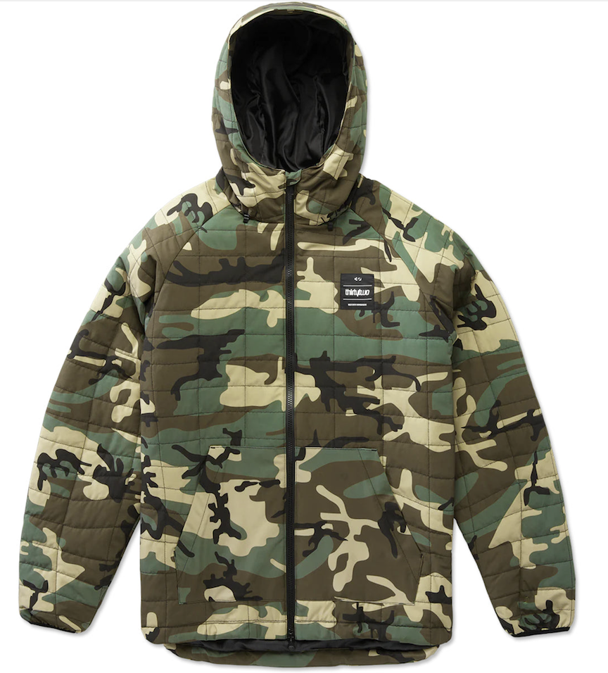 Thirtytwo Rest Stop Puff Jacket (Camo) Jackets at Switch Skateboarding