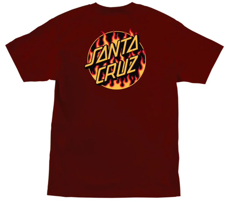 Thrasher Santa Cruz Tシャツ バーガンディ 7362543_990_f_m_mh_188_ms_l_sa