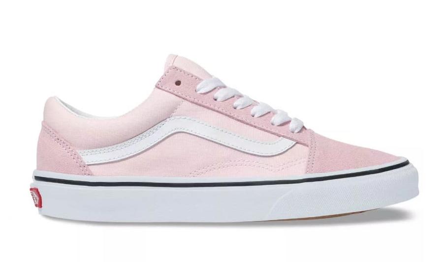 Vans Old Skool (Blushing/True White) Women's Shoes Skate Shoes Switch Skateboarding