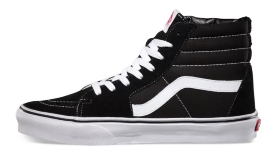 Vans Men Sk8 Hi Skate Shoes 6.5 Men  black/white