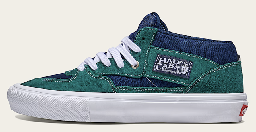 Vans Skate Half Cab (Blue/Green) Skate Shoes at Switch