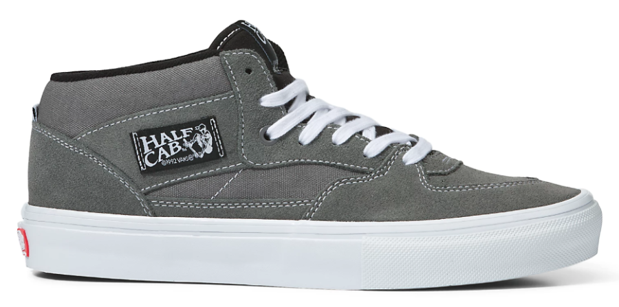 Vans Skate Half Cab (Grey/White) Skate Shoes at Switch Skateboarding