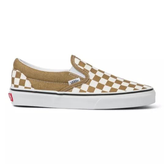 vans checkerboard brown