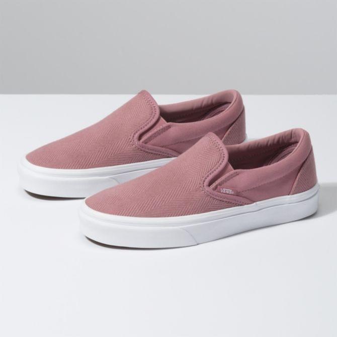 rose pink slip on vans