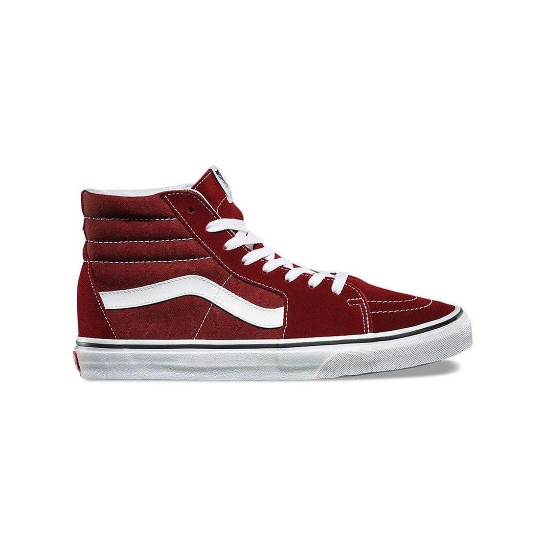 vans sk8 hi womens burgundy