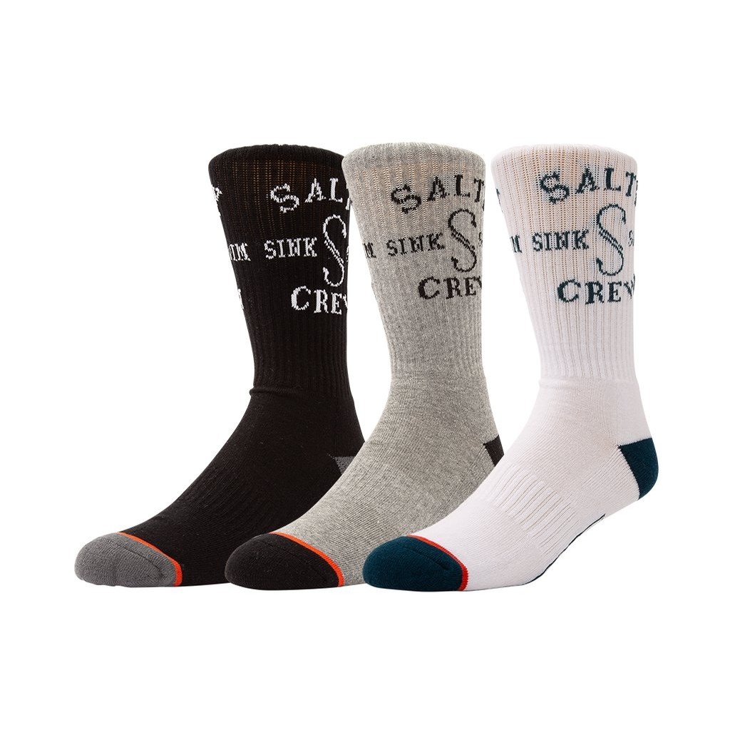 S Hook Socks 3 Pack (Multi)