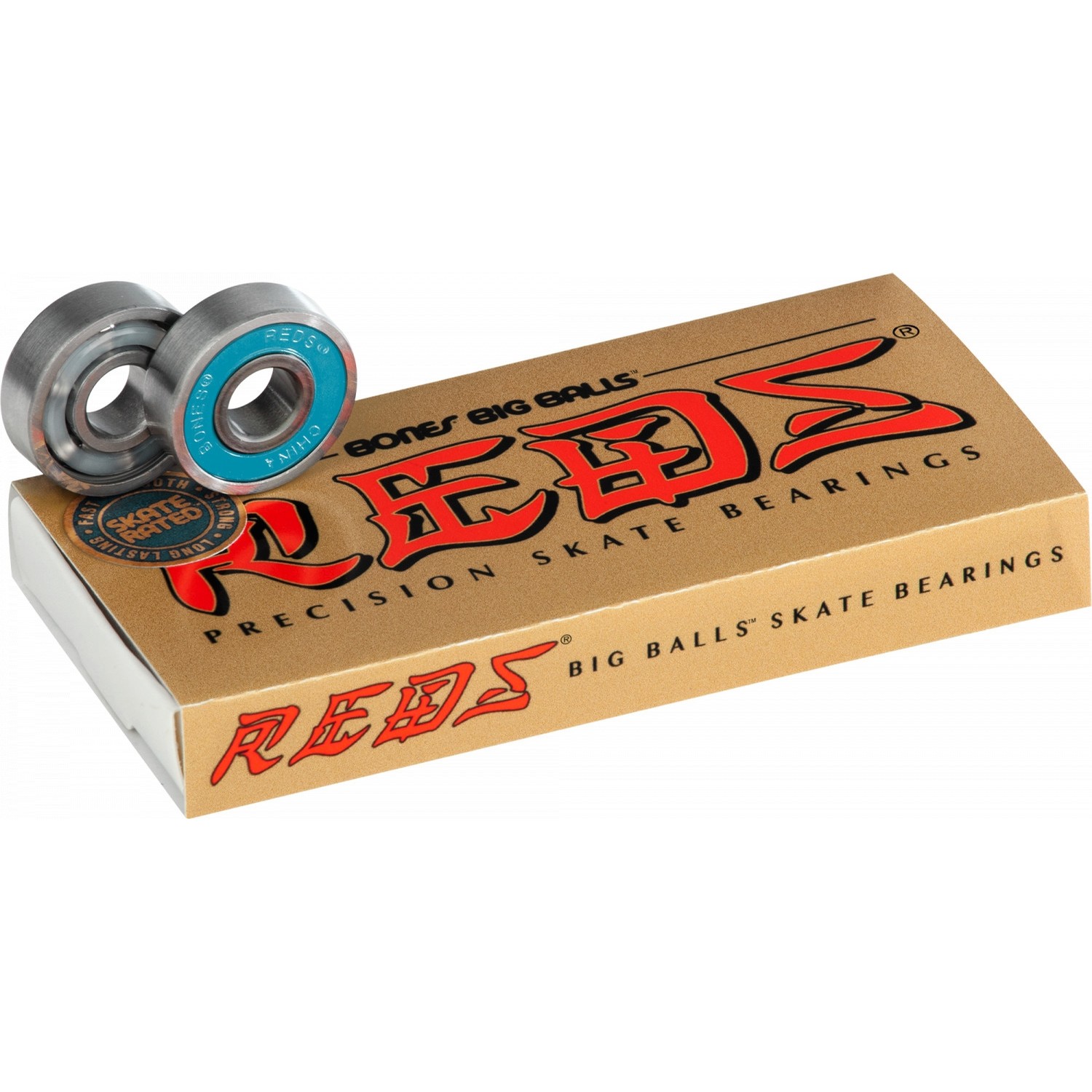 Bones Reds Skateboard Bearings 8 Pack