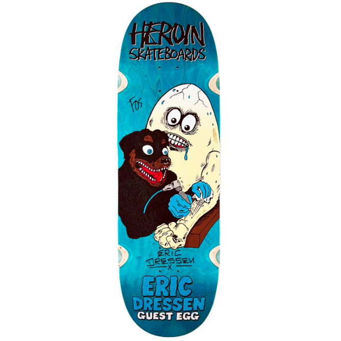 dressen skates Dressen Skull Rose Pro Shaped 9.25in x 31.95in Santa Cruz Decks