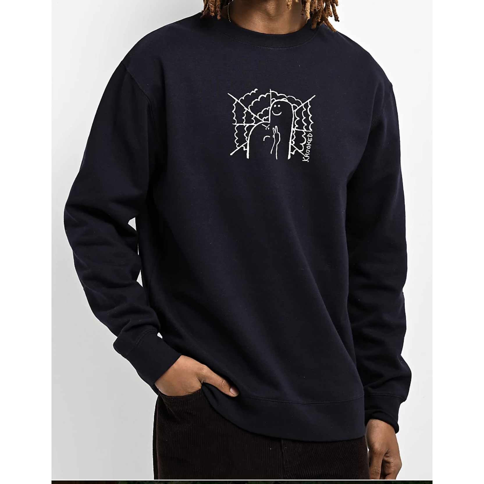 【HOCKEY】 JUMP CREWNECK BLACK Men's Black Chicago Blackhawks All Over 3.0 Pullover Sweatshirt