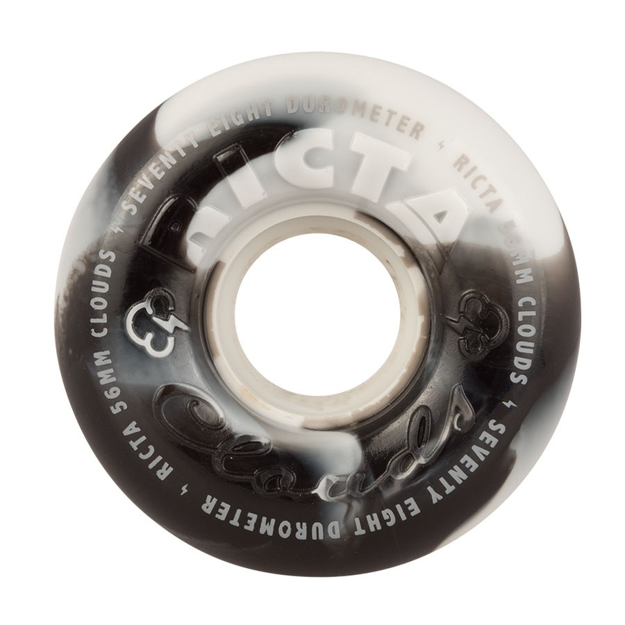 r-y-t-aページ Ricta Clouds Swirl Wheels 78a (Black/White Swirl) Wheels at