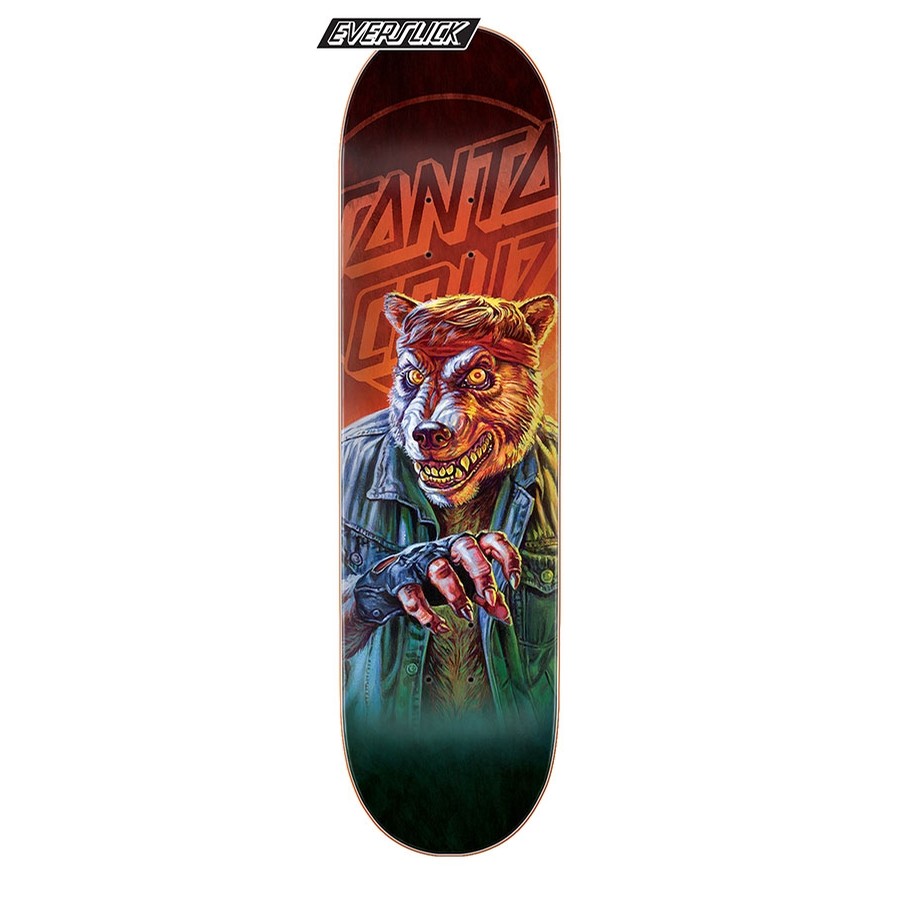 Santa Cruz The Worst Werewolf Biker Everslick Deck Standard at