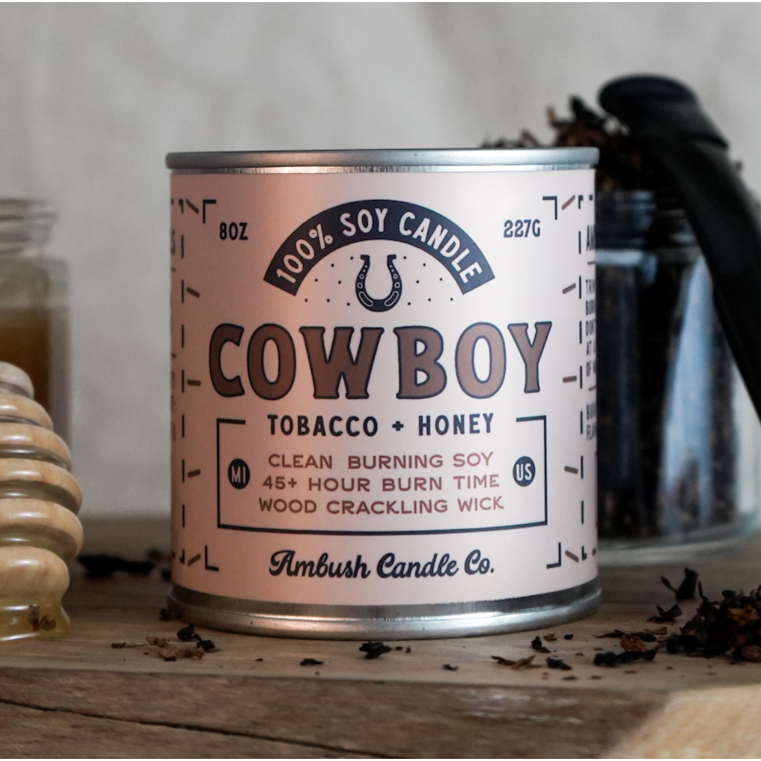 AMBUSH CANDLE CO. Cowboy Candle