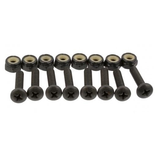 Standard Standard Phillips Panhead 1 1/4 Inch Hardware Set (Black