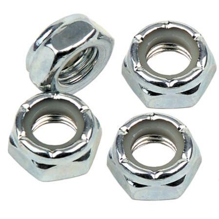 4pcs 5//16-24 Axle Screw Nuts for Skateboard Longboard Trucks with Rubber Gasket