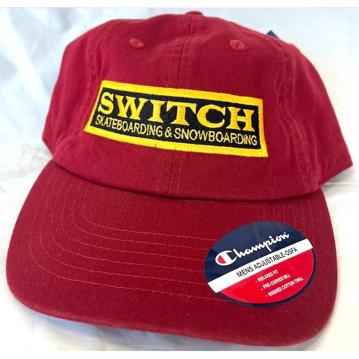 Switch Bar Logo Embroidered Hat (Maroon)