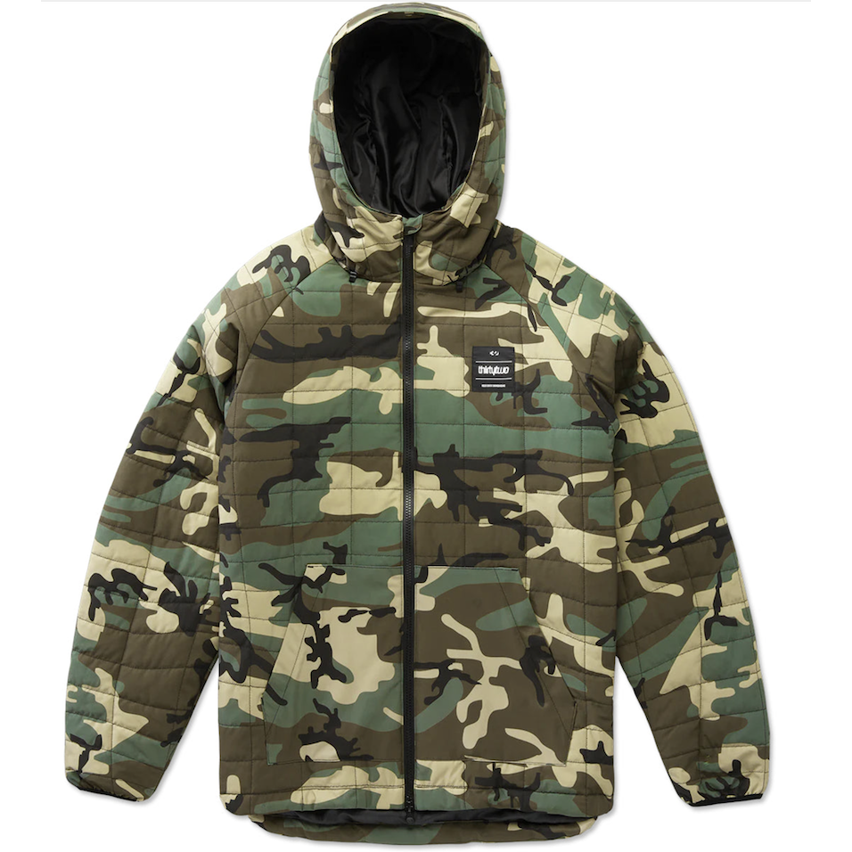 Thirtytwo Rest Stop Puff Jacket (Camo) Jackets at Switch Skateboarding