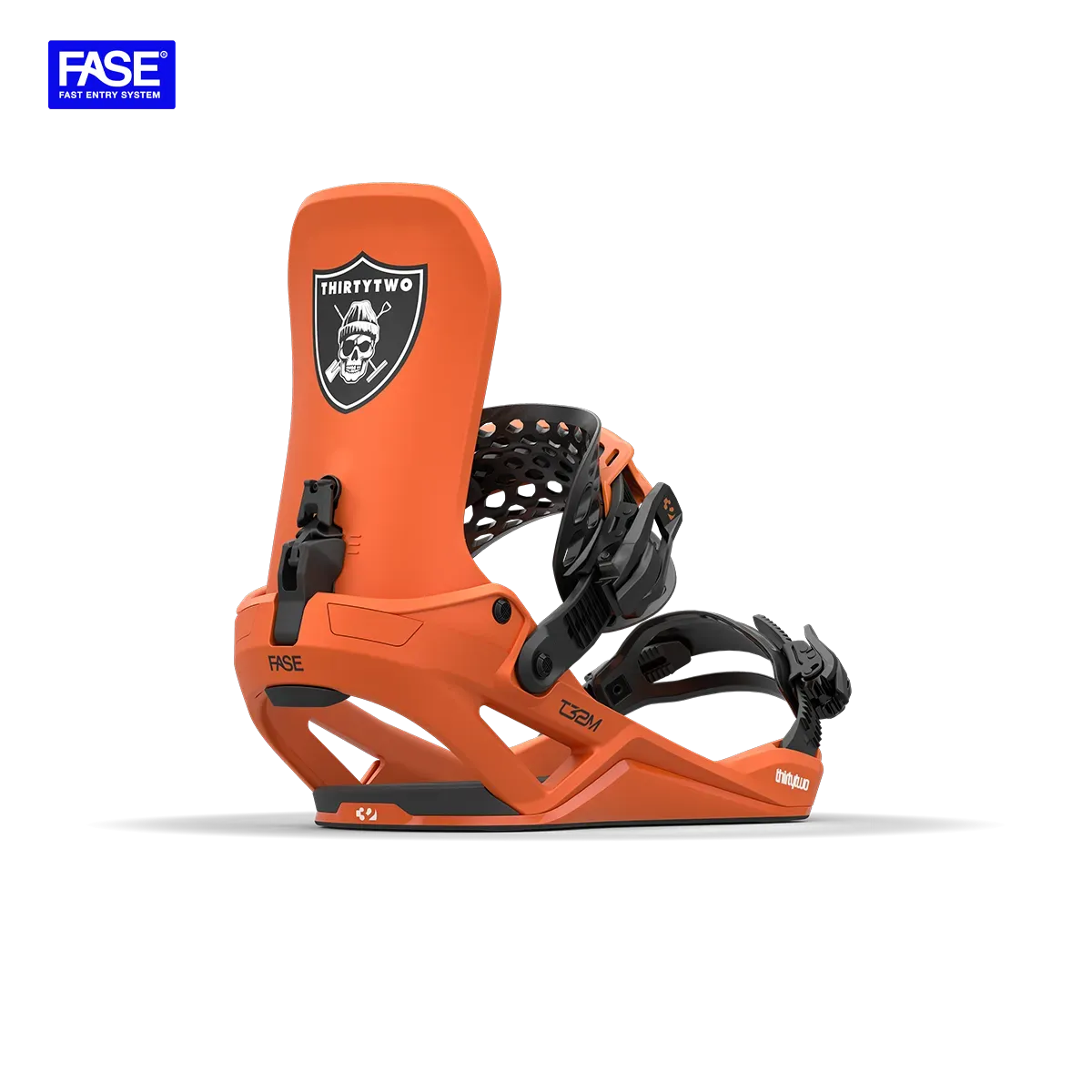 Thirtytwo T32M Fase Snowboard Bindings (Orange) Men's Bindings at