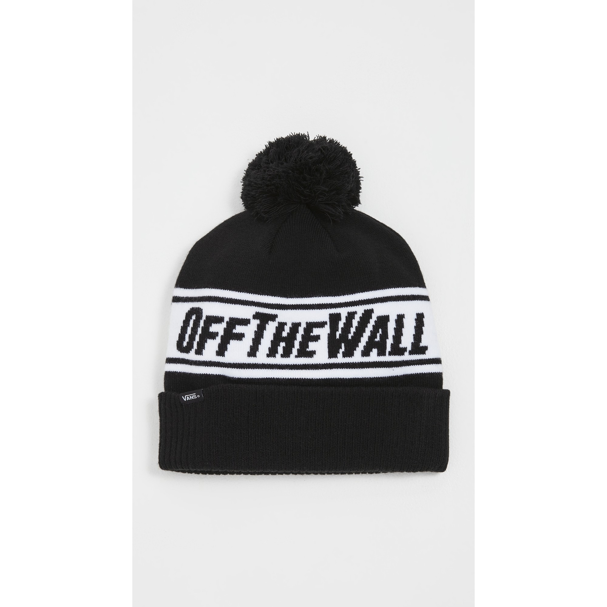 Tilbagetrækning ingen forbindelse bakke Vans Off The Wall Pom Beanie (Black/White) Beanies at Switch Skateboarding