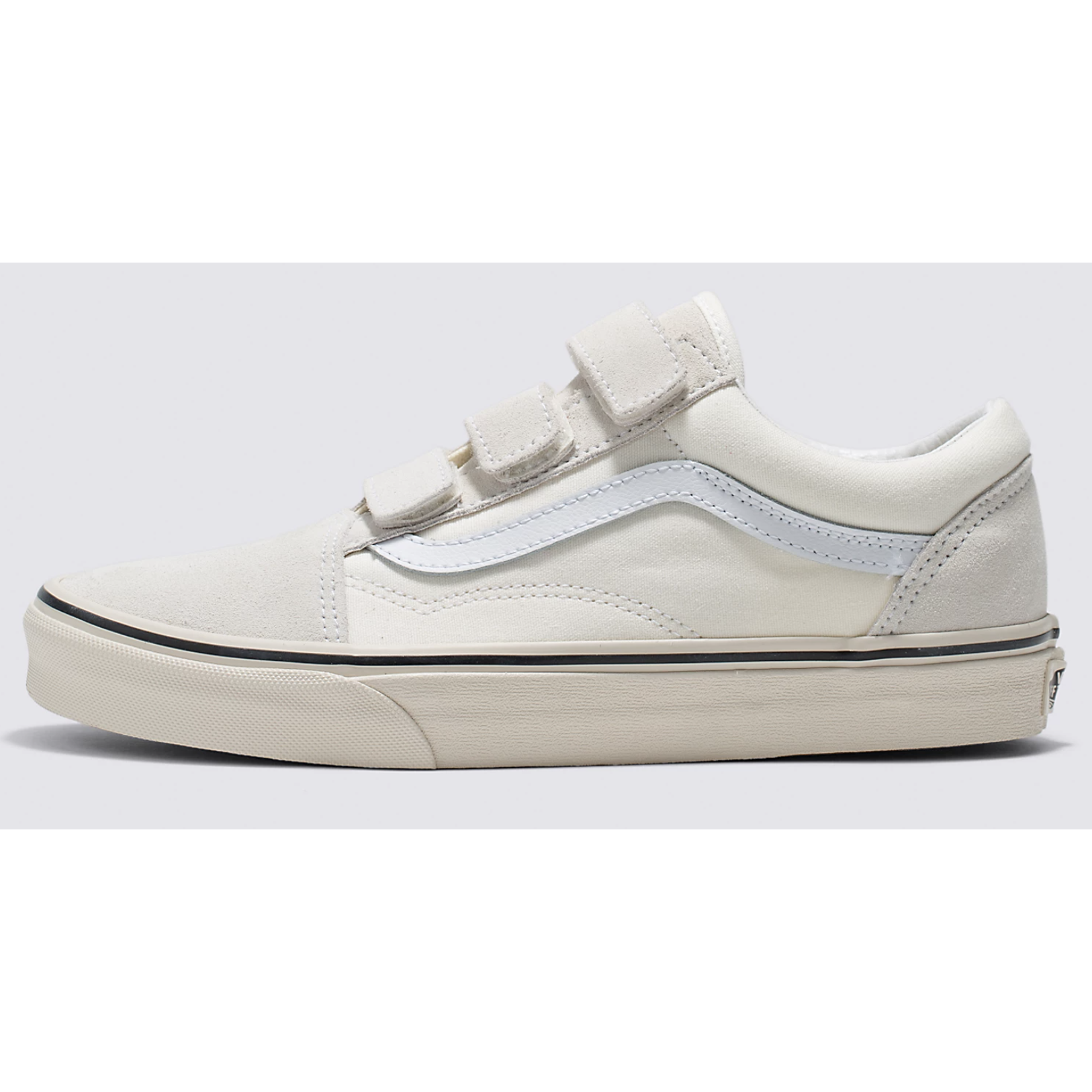 Vans Old Skool V Suede Canvas (Marshmallow White / Turtledove 