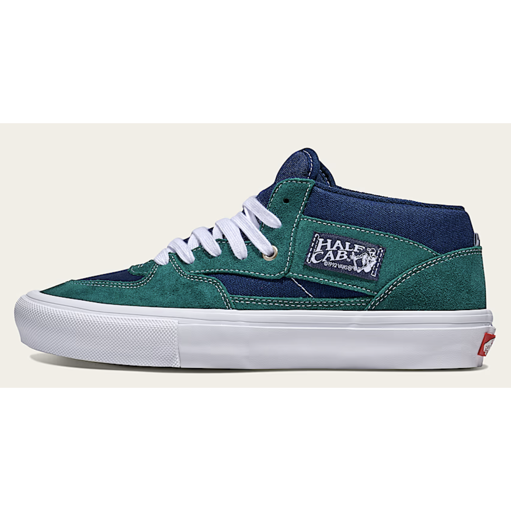 【ilon】VANS HALF CAB 青 スニーカー　24cm VANS バンズ ヴァンズ スニーカーHALF CAB ハーフキャブ (CANVAS