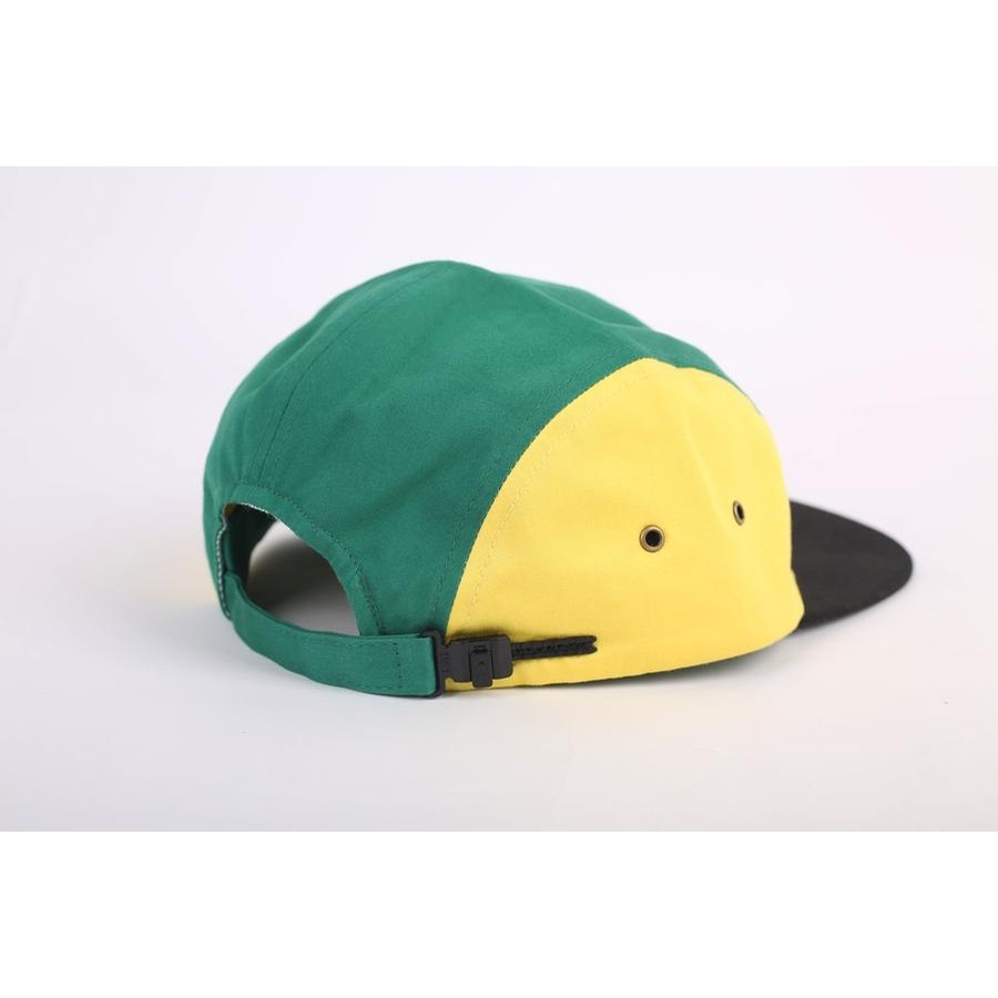Hélas Helas Caps Capitole (Green and Yellow Cotton Twill) Caps at