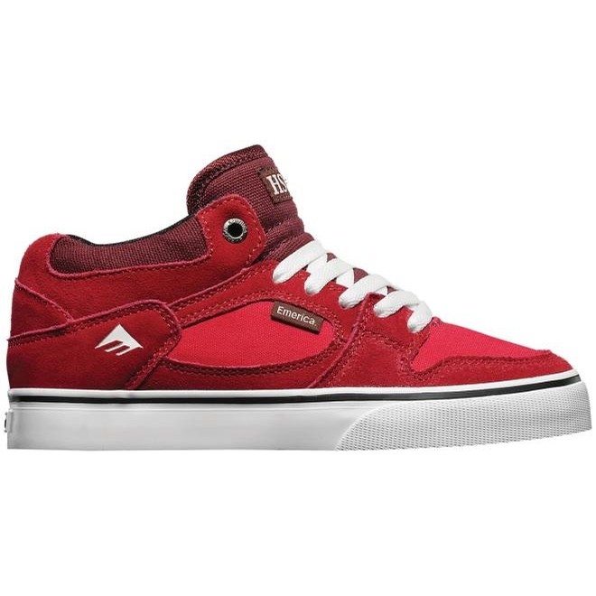 Emerica Hsu Youth Red White Black Skate Shoes At Switch Skateboarding