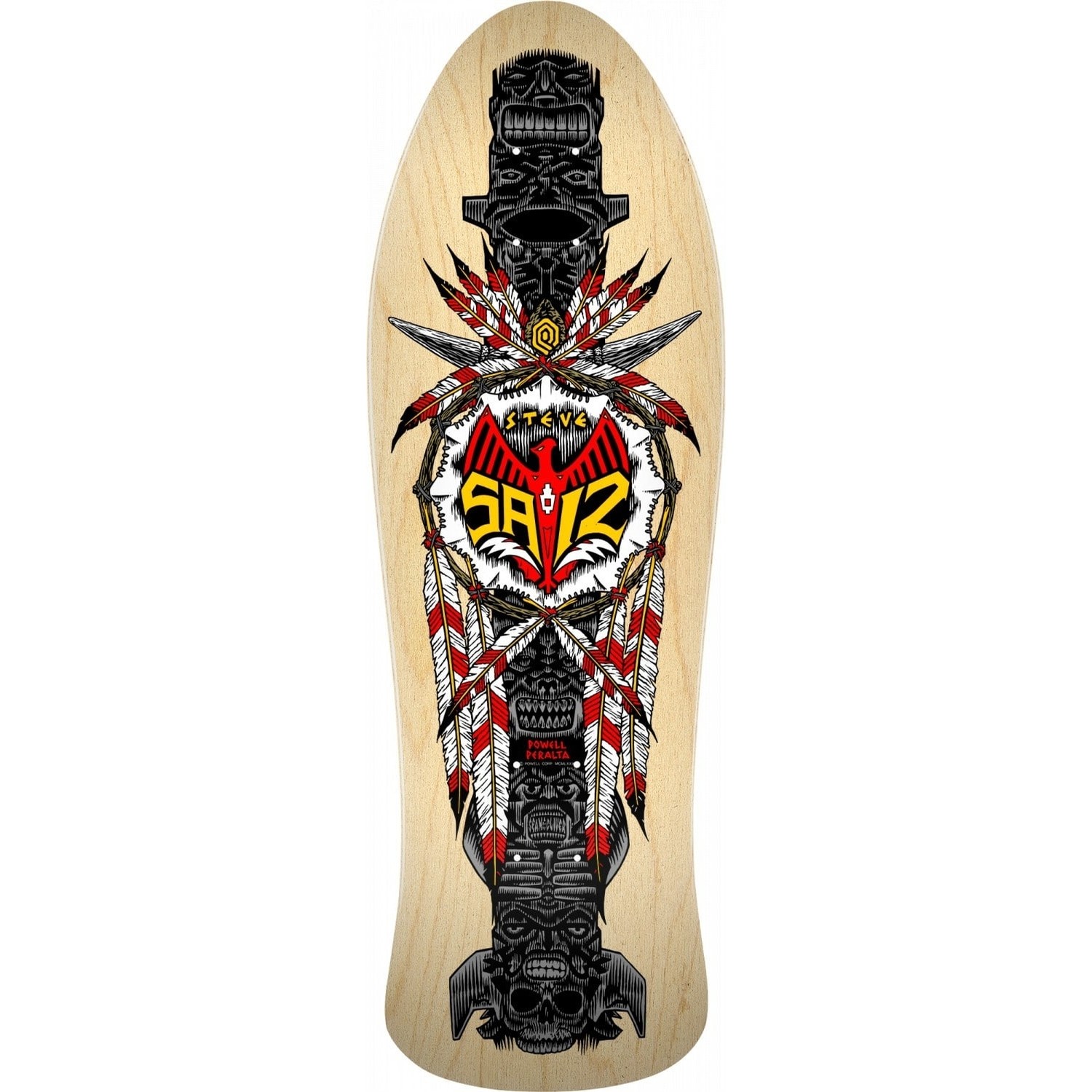 Skateboard Vintage Powell Peralta Totem Feathers Années 80 - NEUF Sous Blister