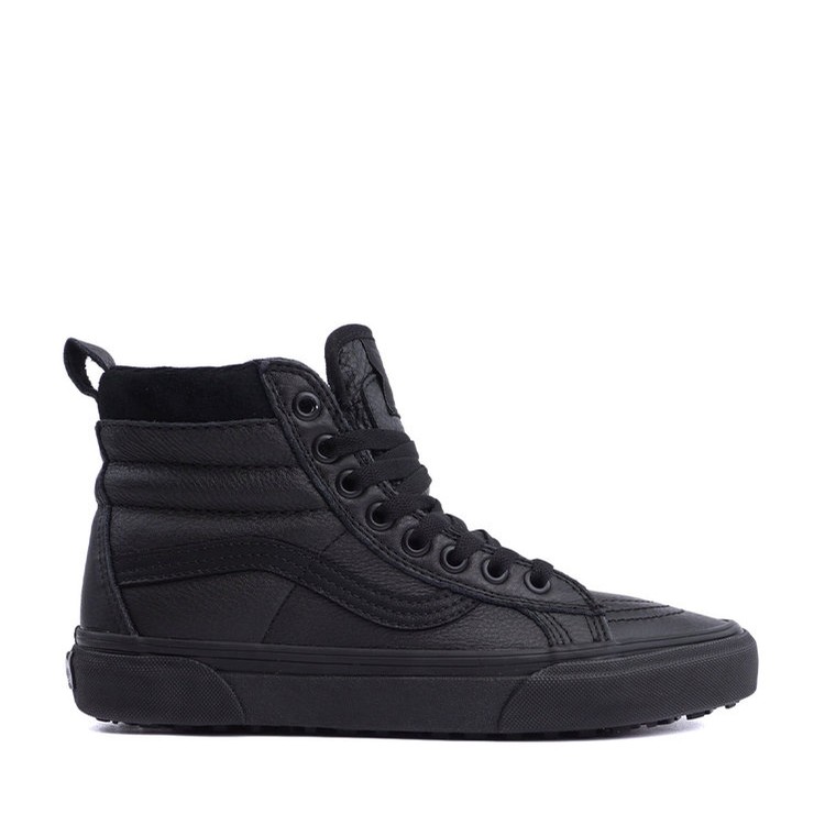 vans sk8 hi all black leather