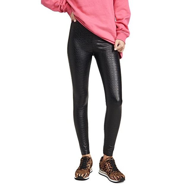 commando Faux leather animal legging 
