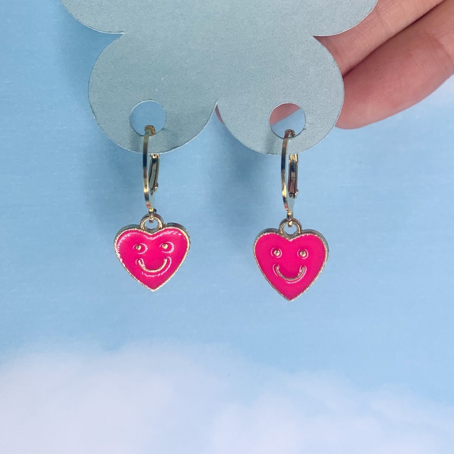 daisyPOp! collective Smiley heart earrings jewelry - accessories earrings  at Treppie