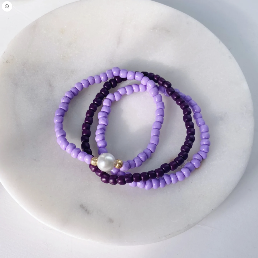 Purple Beads Bracelet – Desi Street Finest Handicraft Private Limited